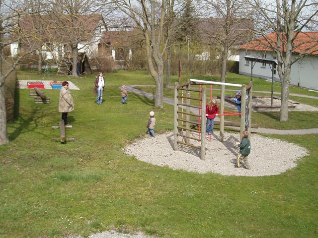 In unserem Kindergarten kann man sich prima austoben